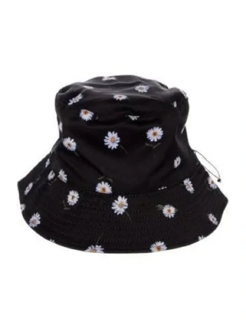 Alice + Olivia AOX fabfitfun Black‎ Daisy Reversible Bucket Hat